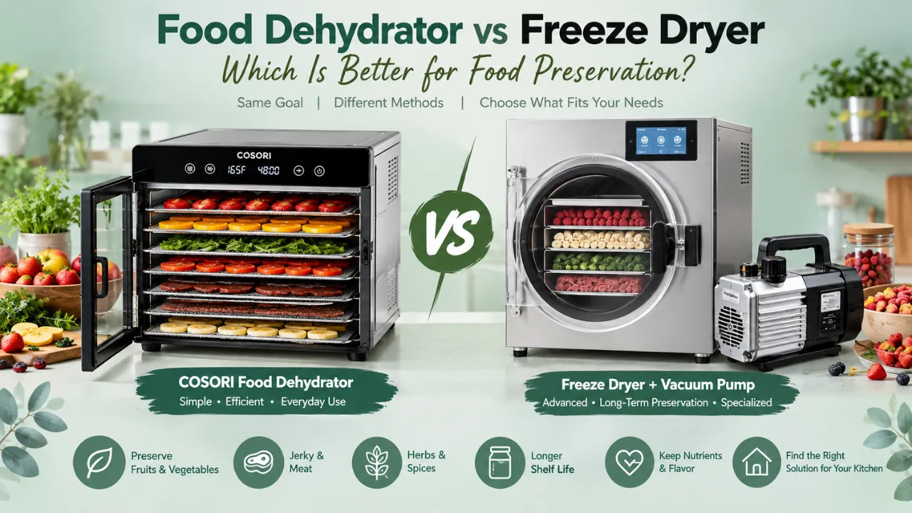 Food Dehydrator vs Freeze Dryer
